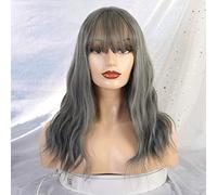 LINLINCD Anime Cosplay Perruque Longue Synthétique avec Frange Blond Mélangé Marron Vague Naturelle Perruques pour Femmes Blanches Cosplay Perruques Fibre Résistantes à la Chaleur Perruques LC216