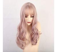 LINLINCD Anime Cosplay Perruque Longue Synthétique avec Frange Blond Mixte Marron Vague Naturelle Perruques pour Femmes Blanches Cosplay Perruques Fibre Résistant à la Chaleur Perruques LC198-3