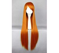 LINLINCD Asuka Langley Soryu Perruque de cosplay en EVA résistant à la chaleur Orange Rouge 80 cm + bonnet de perruque gratuit