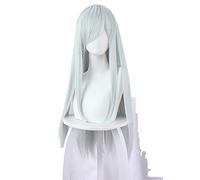 LINLINCD - Cellules d'anime au travail ! Perruque Cosplay Perruque de cellules sanguines blanches pour femmes Cellules longues bleues au travail ! Cosplay Perruques Leucocytes Cheveux Halloween