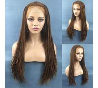 LINLINCD - Hairpieces Ensemble de perruques pour femme, perruques européennes et américaines pour femme, dentelle avant en fibre chimique, petite perruque