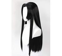 LINLINCD Kochou Kanae Perruque de cosplay Kimetsu no Yaiba avec lame du tueur de démons Cheveux synthétiques + épingle à cheveux + perruque Bonnet uniquement Noir