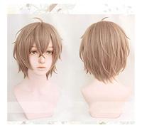 LINLINCD Kumz0986 Perruque de cosplay Hypnose Mic Division Rap Bataille Gentaro Yumeno Cosplay Blond Court Cheveux synthétiques Anime Costume Perruques + Perruque Casquette