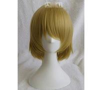 LINLINCD LoveLive Hanayo Koizumi Hanayo Koizumi Hanayo Perruque de cosplay 30,5 cm Love Live Bobo Cheveux synthétiques courts Fibre résistante à la chaleur + filet à cheveux Beige