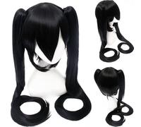LINLINCD Perruque cosplay 18 couleurs VOCALOID Hatsune Miku Cosplay 120 cm de long Droit pour femmes filles Cheveux de haute qualité Anime Bleu Rouge Noir Universel 2