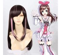 LINLINCD Perruque Cosplay Anime Kizuna Perruques gratuites pour Halloween Fête Vêtements Fantaisie Vie Nocturne Concerts Mariage