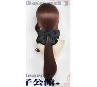 LINLINCD Perruque cosplay nouvelle arrivée Destinée Grande commande Da Vinci FGO Caster Lily Cosplay Perruque Destinée Stay Night Sabre Lily Perruque de cheveux roux brunâtre + perruque sans bonnet