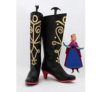 LINLINCD Perruque cosplay pour femme et fille Princesse Elsa Anna Cosplay Bottes Chaussures Femmes Halloween Carnaval Cosplay Prop Custom Made 39