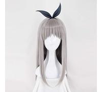 LINLINCD Perruque de cosplay Anime Blend S Kanzaki Hideri - Gris - Longue et droite - Pour femme - Cheveux synthétiques résistants à la chaleur - Pour Halloween