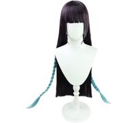 LINLINCD Perruque de cosplay anime Coser Anime Genshin Impact Yun Jin avec bonnet de perruque gratuit pour Halloween