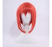 LINLINCD Perruque de cosplay Anime MAHOUTSUKAI No Yome Wigs Hatori Chise - Courte - Orange et rouge - Résistante à la chaleur - Perruque synthétique + perruque