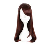 LINLINCD Perruque de cosplay Anime Petite sorcière Academia Kagari Atsuko Perruque Cosplay Costume Akko Femmes Cheveux longs synthétiques Halloween Fête Perruques
