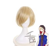 LINLINCD Perruque de cosplay Anime Yuri Ice Yuri Plisetsky - Courte - Résistante aux cheveux synthétiques - Pour homme et femme