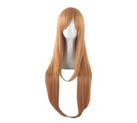LINLINCD Perruque de cosplay avec épée - Art en ligne Yuuki Asuna - Longue perruque de cosplay - Costume SAO Yuki Asuna - Pour femme - Pour Halloween