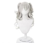 LINLINCD Perruque de cosplay Charlotte Tomori Nao - Cheveux synthétiques longs bouclés avec queue de cheval et bonnet de perruque