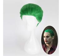 LINLINCD Perruque de cosplay - Commando du - Perruque de cosplay - Courte - Vert - Dos raide - Résistante à la chaleur - Avec bonnet de perruque