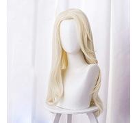 LINLINCD Perruque de cosplay Elsa Anna Kristoff - Perruque de princesse - Cheveux synthétiques résistants à la chaleur - Perruque de cosplay + bonnet de perruque Elsa