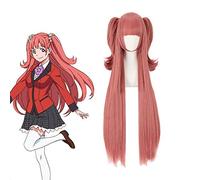 LINLINCD Perruque de cosplay Kakegurui Yumemite Yumemite - Cheveux synthétiques Copslay - Pour Halloween - Pour femme - Jeu de rôle - Cheveux longs et lisses