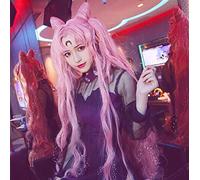 LINLINCD Perruque de cosplay - Marin - Lune - Cristal noir - Pour femme Tsukino Usagi - Petite femme - Sérénité Chibiusa - Longue bouclée - Queue de cheval - Cheveux synthétiques