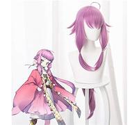 LINLINCD Perruque de cosplay Touken Ranbu en ligne Chatannakiri Cosplay Perruque rose longue fibre haute température perruque synthétique avec queue de cheval + perruque bonnet taille unique 363Ff