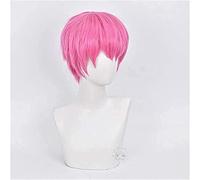LINLINCD Perruque KEEBON - Cosplay Anime - La vie catastrophique de Saiki K. Saiki Kusuo - Perruque courte synthétique - Pour Halloween, jeu de rôle