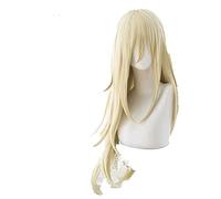 LINLINCD -Rachel Gardner Cosplay Ange de Death Cosplay Femme Jaune 80 cm Perruque Cosplay Anime Perruque synthétique résistante à la chaleur