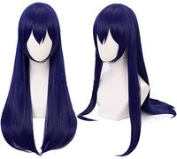 LINLINCD -Wig Perruque de cosplay LoveLive Sonoda Umi Cosplay - Cheveux bleus longs et lisses - Avec bonnet de perruque - KEEBON