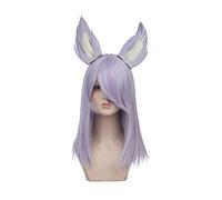 LINLINCD Wig Perruque de cosplay OW DVA Shin-Ryeong avec oreilles faite à la main pour Halloween