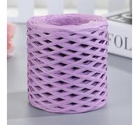 LINLN Fil de Paille de Raphia Naturel 200m, pour Tricot à la Main, Fil de Papier de Paille de Rafia, Bricolage Fait à la Main, Chapeau de Soleil d'été, Sac de Plage