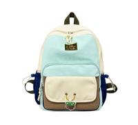 LINLUBD Cartable Sac Scolaire Léger Dopamine Couleur Patchwork À Dos Extérieur pour Enfants