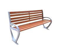 Linmeas-753 Bancs d'extérieur, bancs de Parc for Patio avec dossiers, bancs en Aluminium moulé, chaises de Loisirs for Porche, Jardin, Piscine, pelouse Meubles de Jardin(Petit)