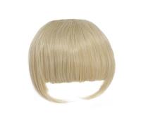 Linmeas-753 Frange Pince à Cheveux Cheveux Humains Frange à Clipser avec Branches for Femme, postiche en Cheveux synthétiques pour Un Usage Quotidien(613)