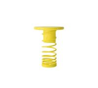 Linmeas-753 Table Basse, Table d'appoint colorée à Ressort, Petit Tabouret Rond, Table Basse de Style Minimaliste, Table d'angle, Mini Table Ronde Table Centrale Table à thé(Yellow)