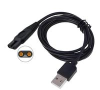 LinMei Cordon de chargeur de rechange pour rasoir électrique KEMEI KM-1910 5 V USB pour tondeuse à barbe et rasoir électrique