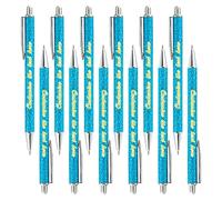 LINMQIU Stylo bille pailleté personnalisé, Stylo bille texte personnalisé, Stylo bille métal femme, outils d'écriture personnalisés pour professeurs ou étudiants, Stylos personnalisation de masse