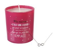 Linnea Bougie parfumée Fleurs de Printemps Marbella Rouge + Bracelet Surprise