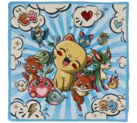 Linnea Carré de Tissu Jacquard 47x47 cm Polyester Motif Manga CATIMINI Bleu