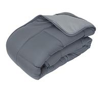 Linnea Couette Hiver 260x240 cm Cocoon Bicolore Acier/Argent garnissage Fibre Polyester 400 g/m2