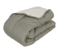 Linnea Couette Hiver 260x240 cm Cocoon Bicolore Taupe/Lin garnissage Fibre Polyester 400 g/m2