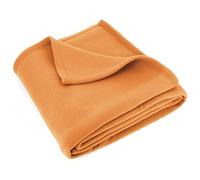 Linnea Couverture Polaire 220x240 cm Isba Miel 100% Polyester 320 g/m2 traité Non-feu