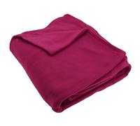 Linnea Couverture Polaire 240x260 cm Isba Violet Prune 100% Polyester 320 g/m2 traité Non-feu
