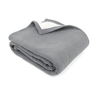 Linnea Couverture Polaire Luxe 240x300 cm 100% Polyester 430 g/m2 Narvik Gris Acier
