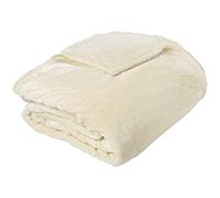 Linnea Couverture Polaire microvelours 240x260 cm Velvet Ivoire