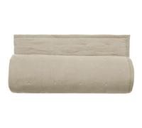 Linnea Couvre-lit 220x240 Celeste Velours piquage Points brodés Naturel