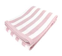 Linnea Drap de Bain 100x150 cm Coton Efficience Stripes Rose Flamingo