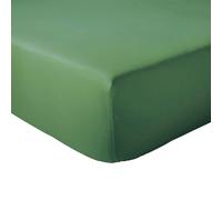 Linnea Drap Housse 120x190 cm Bonnet 23 cm 100% Coton ÉVASION Vert fougère