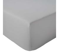 Linnea Drap Housse 160x200 cm Bonnet 40 cm Percale de Coton Passion Percale Gris Nuage