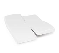 Linnea Drap Housse Relaxation uni 2x70x210 cm 100% Coton Alto Blanc TPR Tête et Pied relevable