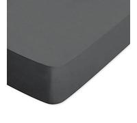 Linnea Drap Housse uni 130x210 cm Bonnet 30 cm 100% Coton Alto Manhattan