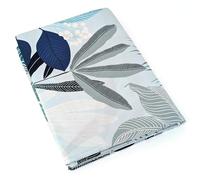 Drap plat 240x310 cm percale de coton MOOREA PACIFIC bleu/vert